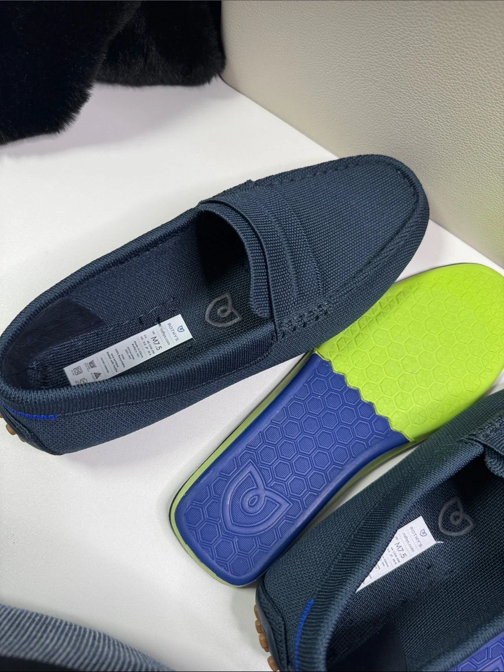 Rothy’s men Daily Driver size 7.5 blue